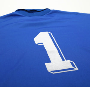 1990/94 #1 ADIDAS Vintage GoalKeeper Football Shirt Jersey (M) Marseille Barthez