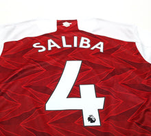 Load image into Gallery viewer, 2020/21 SALIBA #4 Arsenal Vintage adidas Home Football Shirt (M)
