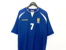 Load image into Gallery viewer, 2003/05 FLETCHER #7 Scotland Vintage Diadora Home Football Shirt (XL) Man Utd
