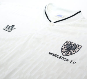 1991/93 WIMBLEDON FC Vintage Admiral Away Football Shirt Jersey (XL)