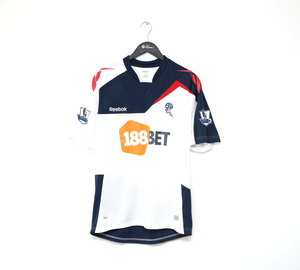 2011/12 MUAMBA #6 Bolton Wanderers Vintage Reebok Home Football Shirt (M/L)