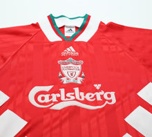 Load image into Gallery viewer, 1993/95 LIVERPOOL Vintage adidas Equipment Home Football Shirt (M/L) 40/42
