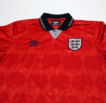 Load image into Gallery viewer, 1990/92 GASCOIGNE #19 England Retro Umbro Away Football Shirt (M) Italia 90
