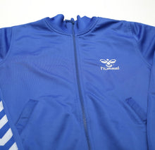 Load image into Gallery viewer, HUMMEL Men&#39;s Zip Through Taped Blue Track Top Jacket (M)
