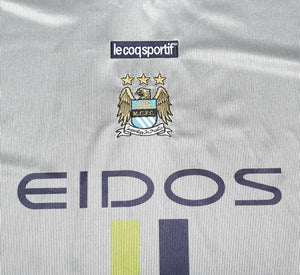 2000/02 GOATER #10 Manchester City Vintage le coq sportif Football Shirt (L)