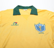 Load image into Gallery viewer, 1988/91 BRAZIL Vintage Topper Home Football Shirt Jersey (S/M)
