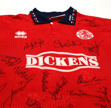 Load image into Gallery viewer, 1994/95 MIDDLESBROUGH Vintage Errea Home Football Shirt Jersey (XL) SQUAD SIGNED
