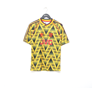1991/93 ARSENAL Retro adidas Originals Bruised Banana Away Football Shirt (S)