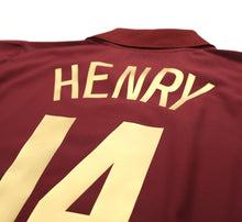 Load image into Gallery viewer, 2005/06 HENRY #14 Arsenal Vintage Nike UCL Home Football Shirt Jersey (L)
