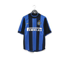 2000/01 VIERI #32 Inter Milan Vintage Nike Home Football Shirt Jersey (S/M)