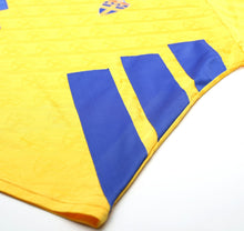 Load image into Gallery viewer, 1994/95 SWEDEN Vintage adidas WC 94 Home Football Shirt (L) Larsson Era
