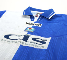 Load image into Gallery viewer, 1998/99 DUFF #12 Blackburn Rovers Vintage Uhlsport Home Football Shirt (S)
