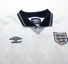 Load image into Gallery viewer, 1990/92 GASCOIGNE #19 England Retro Umbro Home Football Shirt (S) Italia 90
