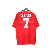 Load image into Gallery viewer, 1994/96 CANTONA #7 Manchester United Vintage Umbro Home Football Shirt (L/XL)
