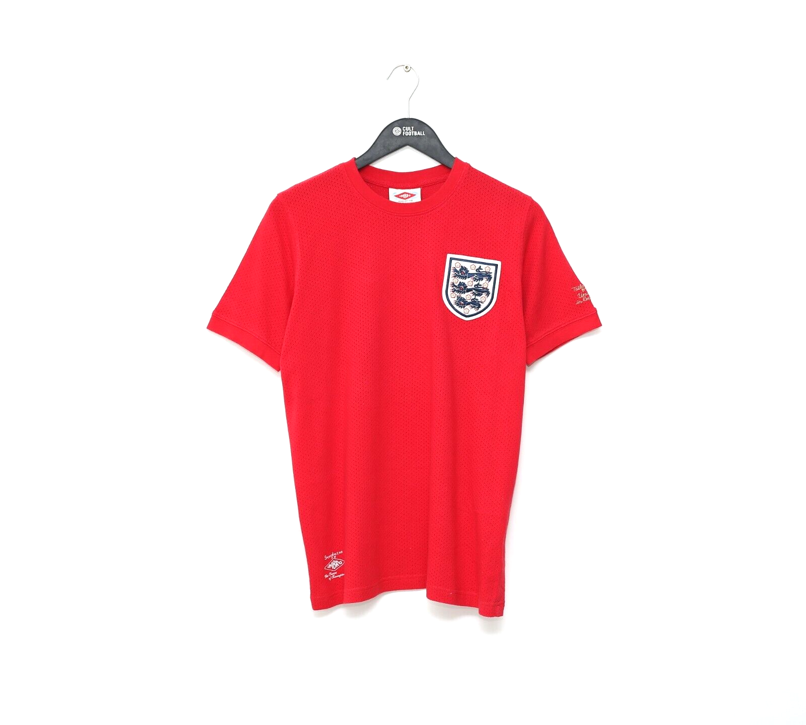 red england football shirt