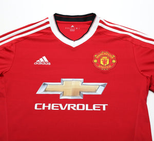 2015/16 MANCHESTER UNITED Vintage adidas Home Football Shirt (M)