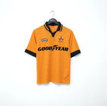 Load image into Gallery viewer, 1995/96 BULL #9 Wolverhampton Wanderers Vintage Nutmeg Home Football Shirt (S)
