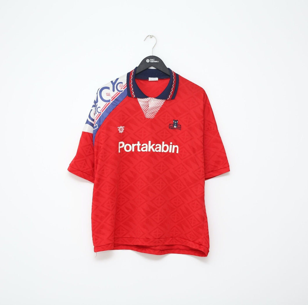 1993/95 YORK CITY Vintage Cavendish Sports Home Football Shirt Jersey (XL)