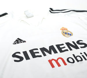 2004/05 BECKHAM #23 Real Madrid Vintage adidas Home Football Shirt (L)