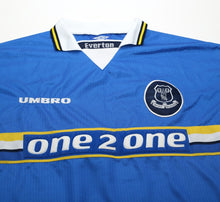 Load image into Gallery viewer, 1997/99 MATERAZZI #15 Everton Vintage Umbro Home Football Shirt (XL) Italy Inter
