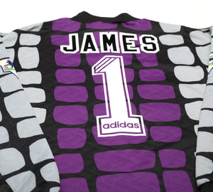 1994/96 JAMES #1 Liverpool Vintage adidas GK Football Shirt Jersey (M)